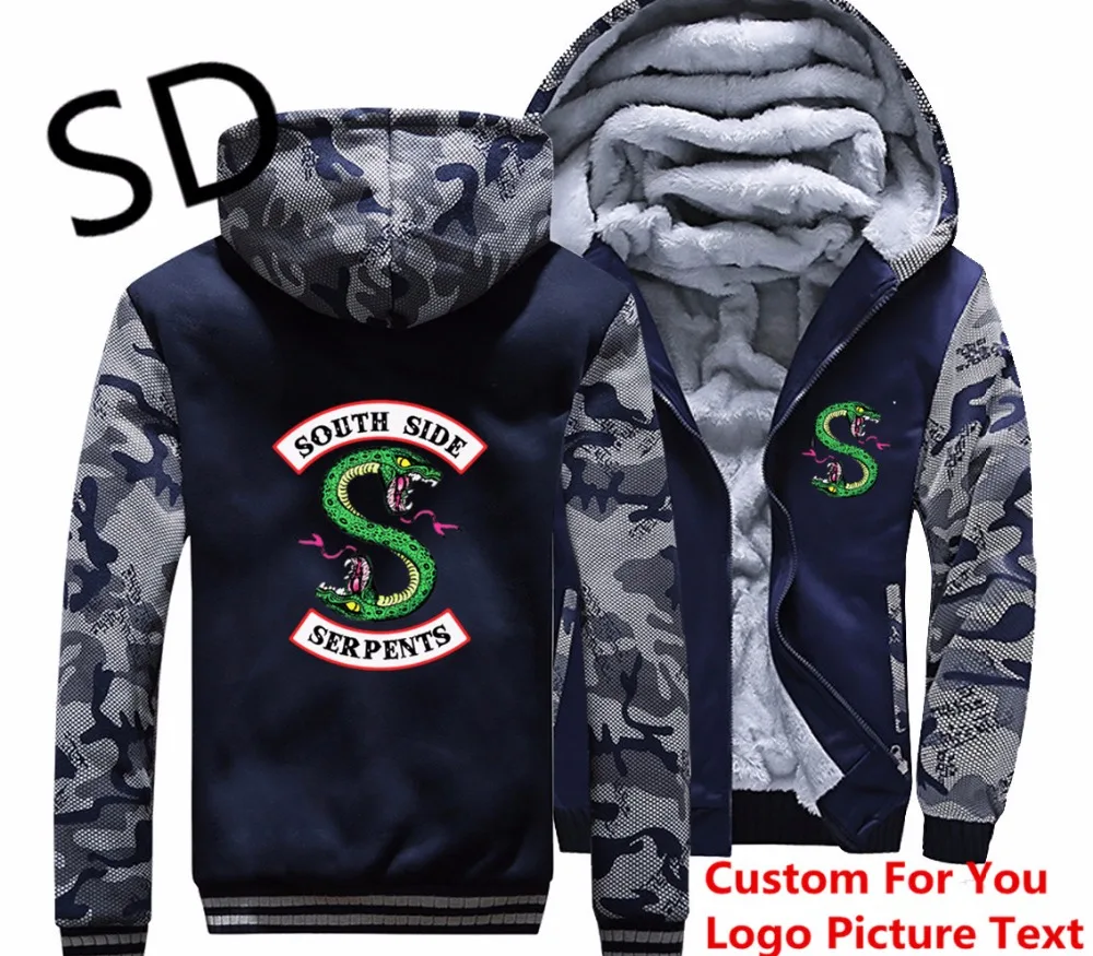 Дропшиппинг 3D толстовки Для мужчин ривердейл &quotSouth Side serpents&quot Уличная sudadera hombre