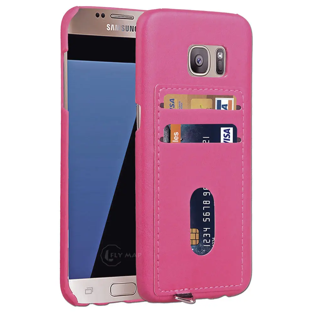 Чехол для телефона со скрытым слотом карт Samsung Galaxy S7 S 7 задняя крышка кредитной