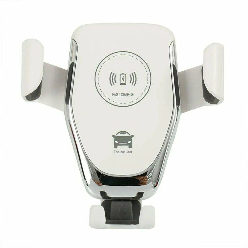 White Car Charger 10 Вт беспроводное автомобильное зарядное устройство, быстрое автомобильное зарядное устройство, держатель для телефона на вентиляционное отверстие для iPhone XS, для samsung S10, S9, для huawei, QI зарядное устройство s - Тип штекера: White Car Charger