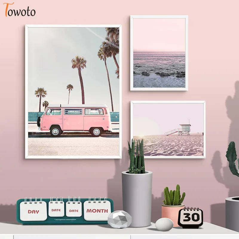 Пейзаж Скандинавское украшение Настенная живопись на холсте для гостиной постер