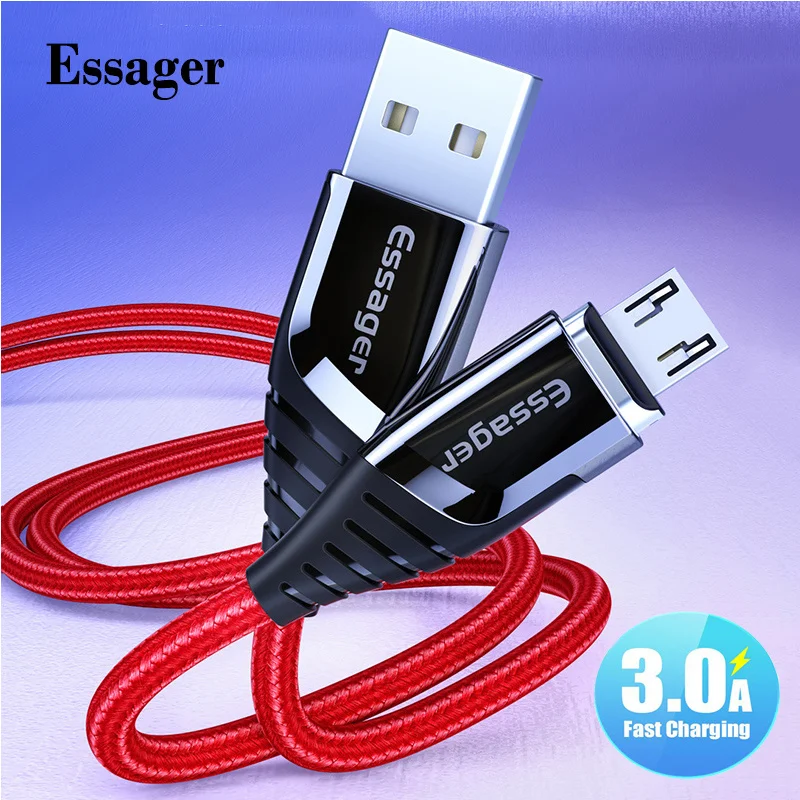 Магнитный кабель 3A Micro USB для быстрой зарядки телефона зарядный Samsung Huawei