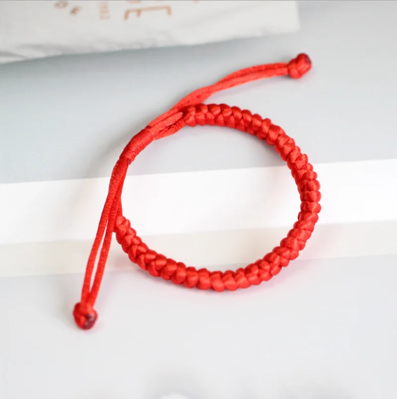 Китайская красная веревка плетеные вручную Парные браслеты подарки подругам