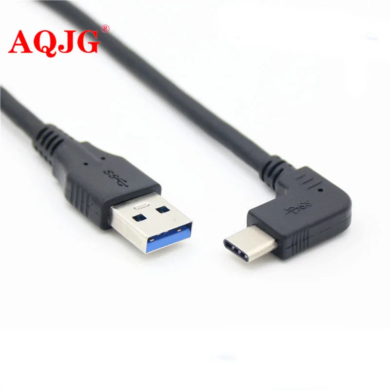 USB 3.1 Type A папа для C вверх/вниз угол синхронизация данных и зарядный кабель Тип c