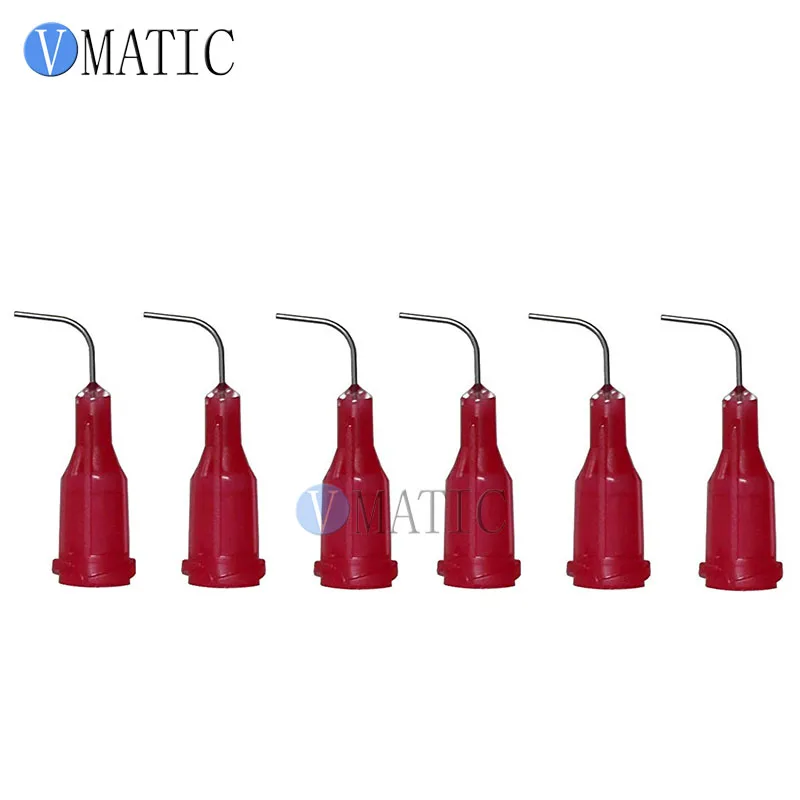 

Free Shipping 25G Red 0.5'' Tube 90 Degree Bend Bent Luer Lock Glue Dispensing Needle Tips 1/2 Inch