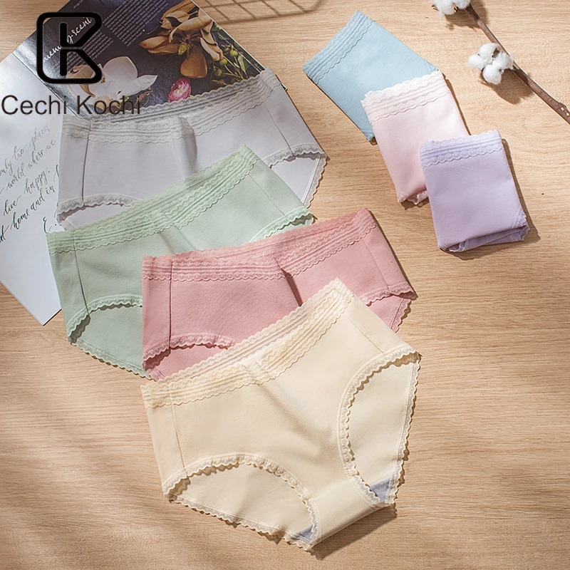 CechiKochi новый со средней посадкой кружевное нижнее белье бесшовное женские