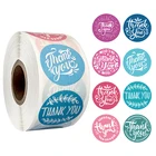 500pcsRoll For Package Stationery Label Paper Nice Gift Multi Purpose 2.5CM3.8CM DIY Hand Account Thank You Sticker