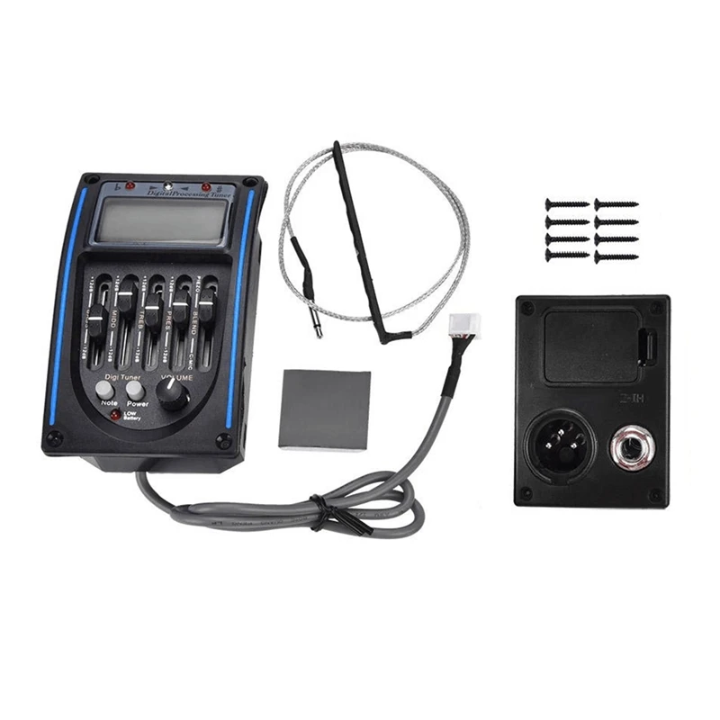 Горячий HG-5 эквалайзер акустический гитарный преусилитель тюнер с ЖК-тюнером и LC-5