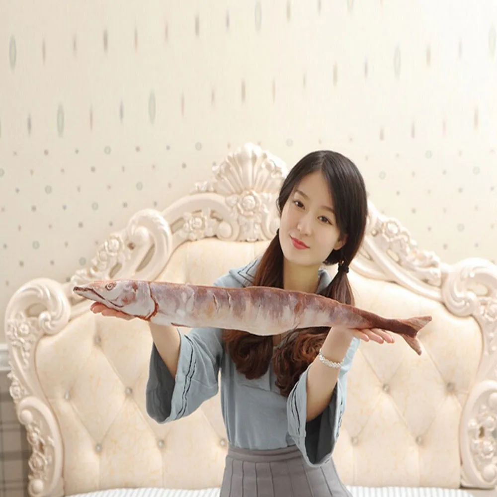 75 см новый дизайн соленая Подушка-рыба кукла плюшевая игрушка мягкая мультяшная