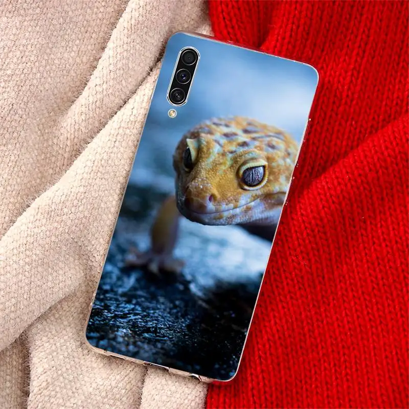 

Animal green skin Gecko Lizard Phone Case For Samsung Galaxy S5 S7 S8 S9 S10 S10e S20 edge plus lite