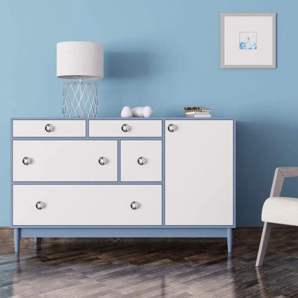 YNIZHURE ручки из хрустального стекла в форме алмаза ручка для кухонного шкафа|Ручки