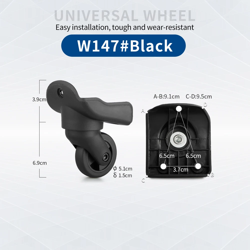 TANGYIPIN W147 Password bag wheel instead suitcase trolley case luggage accessories universal rollers shock-absorbing wheels