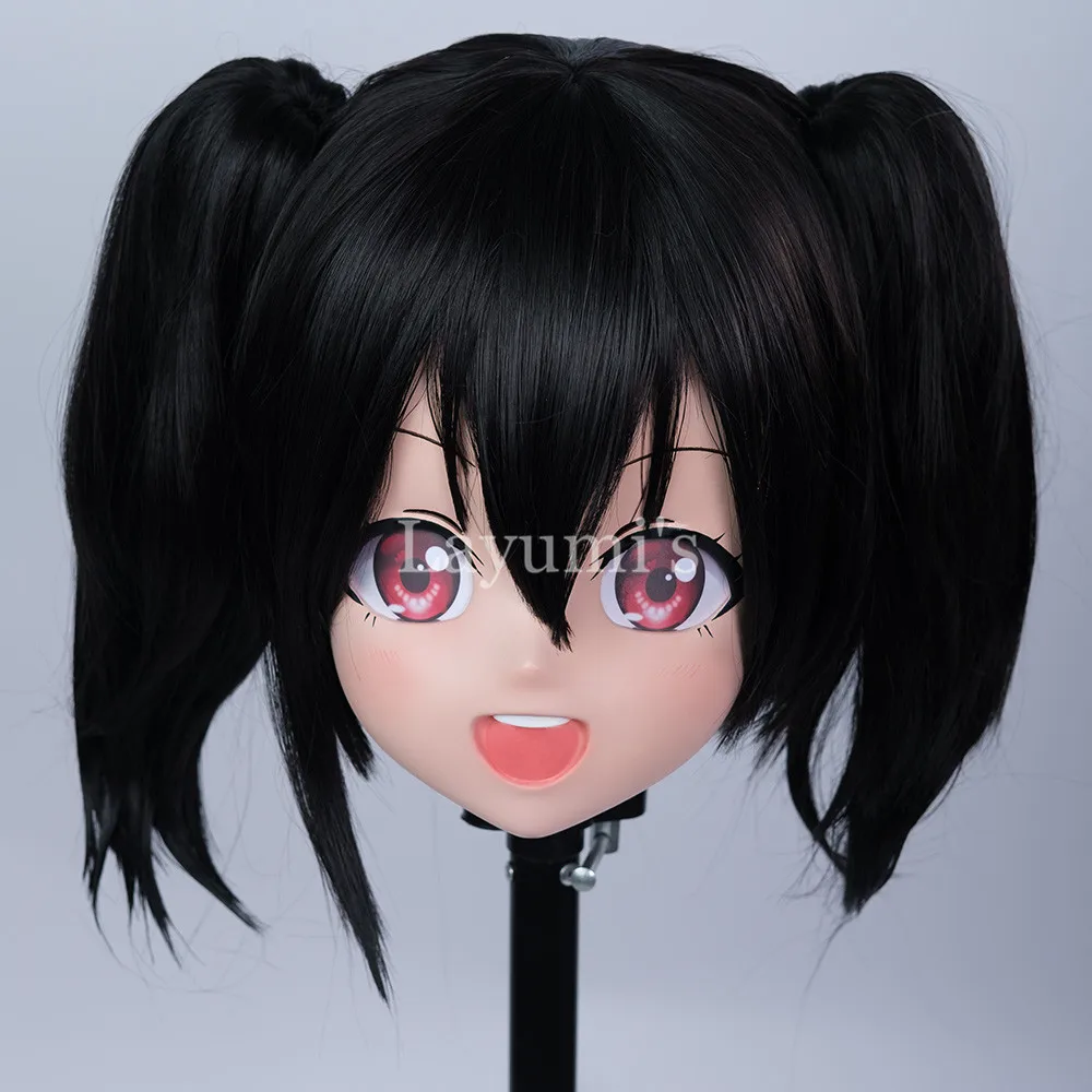 (LiLi Mask 107) Реалистичная силиконовая маска на половину головы девочки для