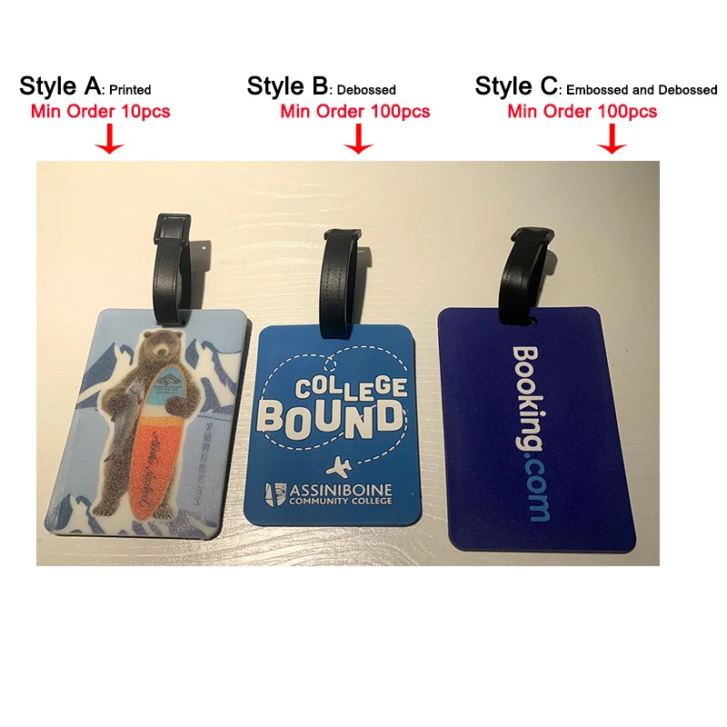 Custom Logo OEM /ODM 3D  luggage tag identification tag promotional gifts ID Badge Tags Advertising gift images - 6