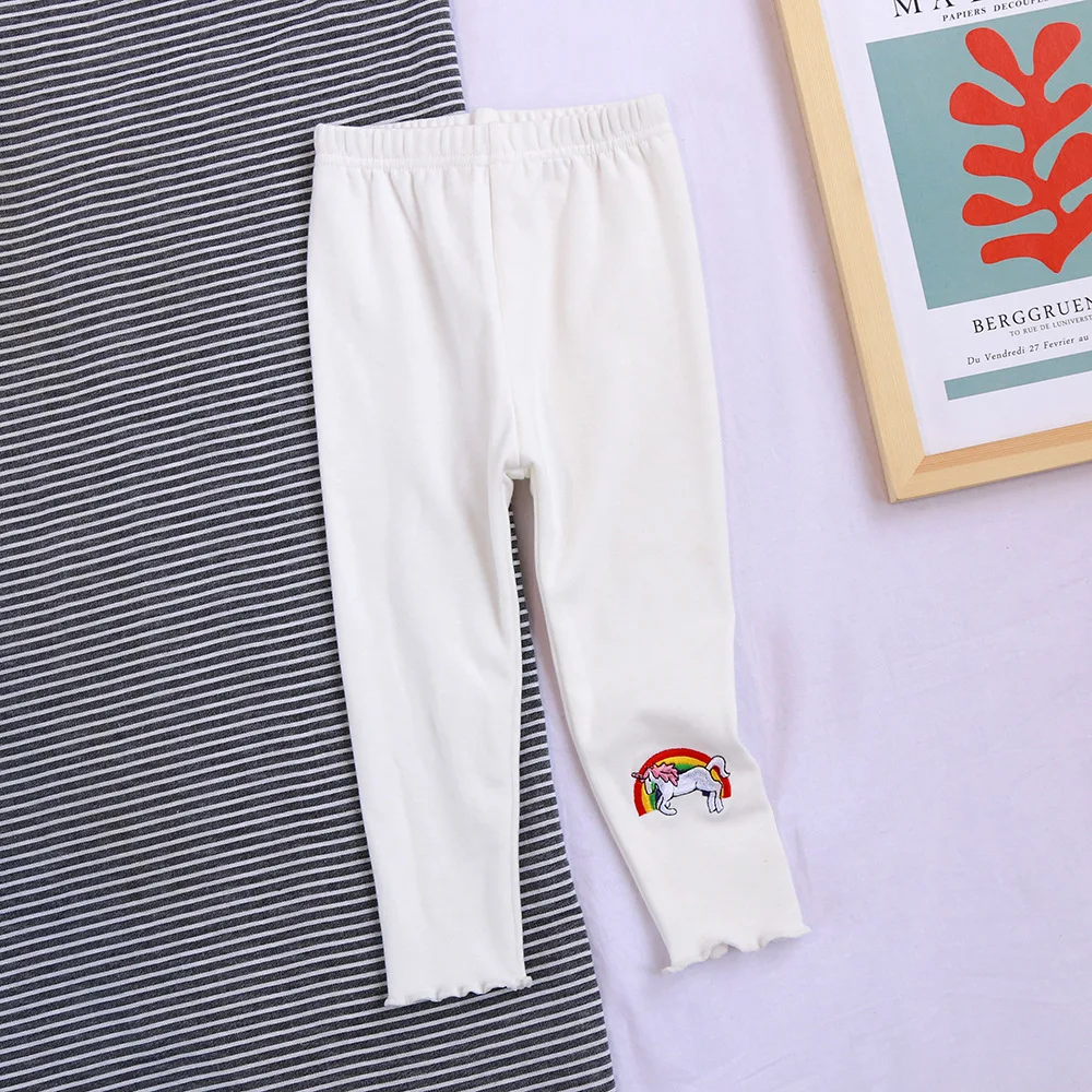 PPXX Мультяшные животные Единорог зимние штаны для девочек леггинсы хлопковая