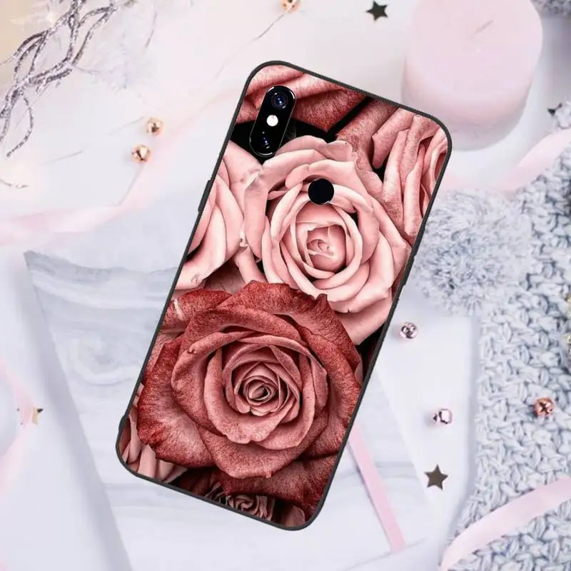 

Flower pattern rose daisy Phone Case For Xiaomi Redmi note 7 8 9 pro 8T 9S Mi Note 10 Lite pro