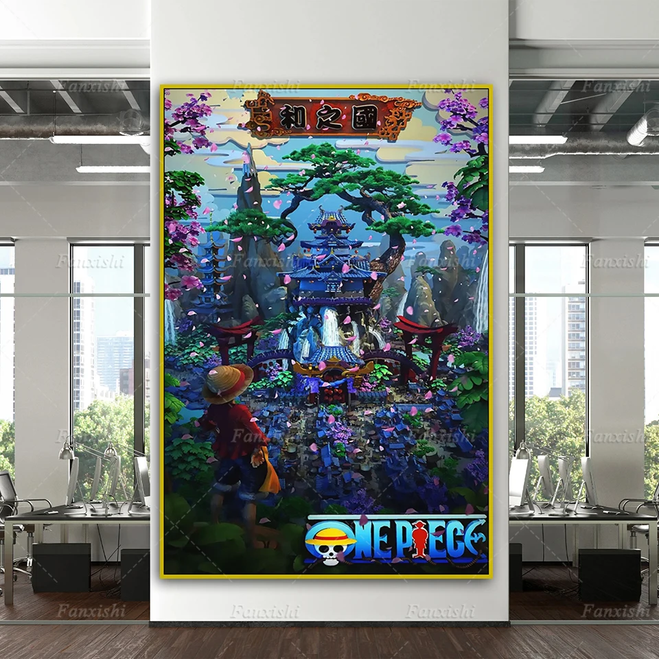 

Japan Anime One Piece Luffy Canvas Poster And Prints Wall Art Painting Home Bedroom Decor Pictures Modern Living Room Cuadros