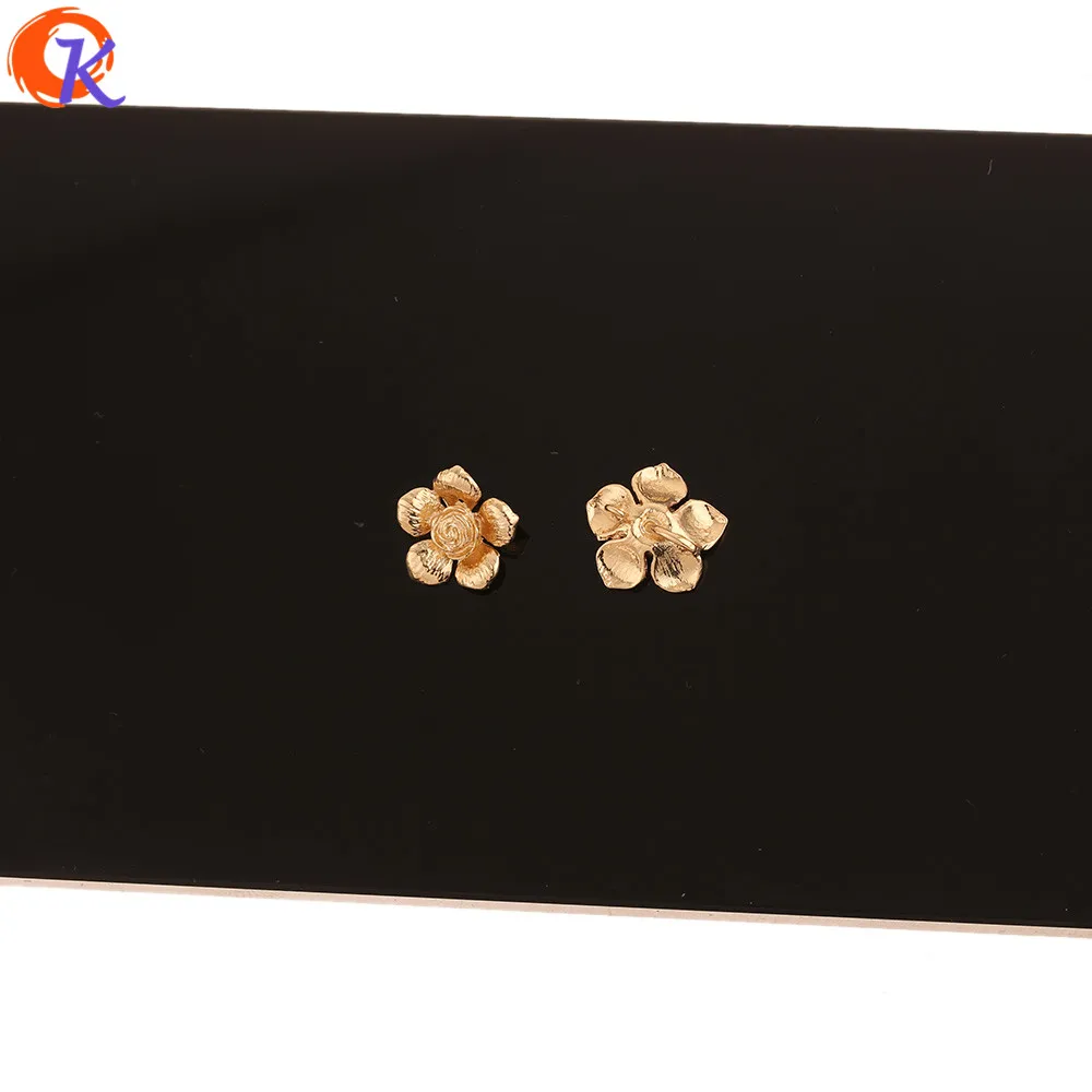 

Cordial Design 40Pcs 13*13MM Jewelry Accessories/Charms/DIY Making/Flower Shape/Genuine Gold Plating/Hand Made/Earring Findings