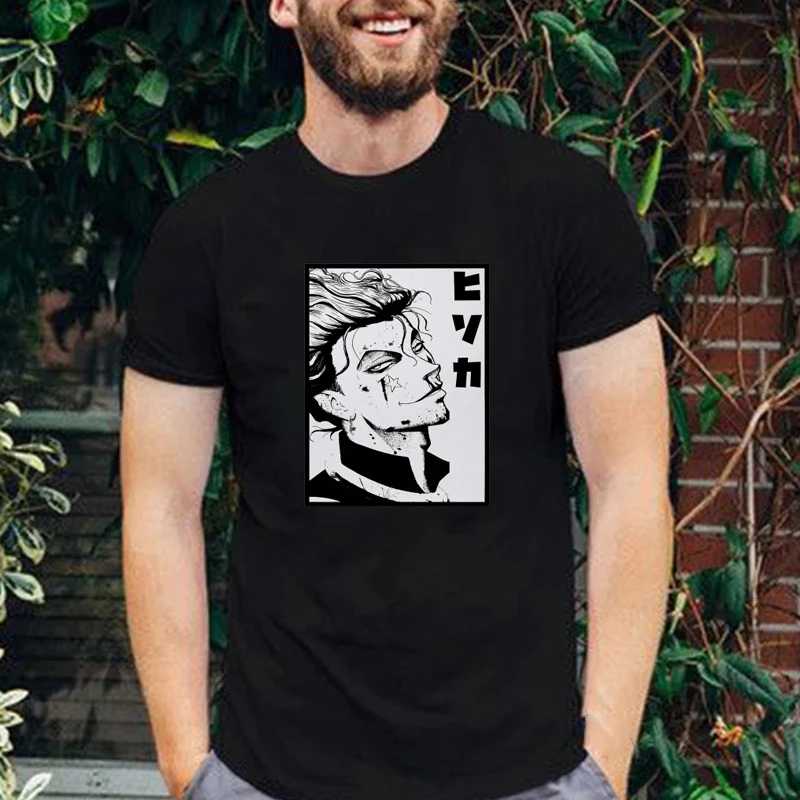 

Cool Fashion Anime Hunter X Hunter Man T Shirt Hisoka Streetwear Gon Freecss Sunset Vintage Printed Tops Summer Hot Sale Tee