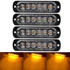 Yello, аварийный стробоскоп, желтый светодиод, предупреждающий мигающий светильник, Пожарная служба, экстренная помощь, скорая помощь, полиция Предупреждение ющий автомобильный фонарь, 1224 в