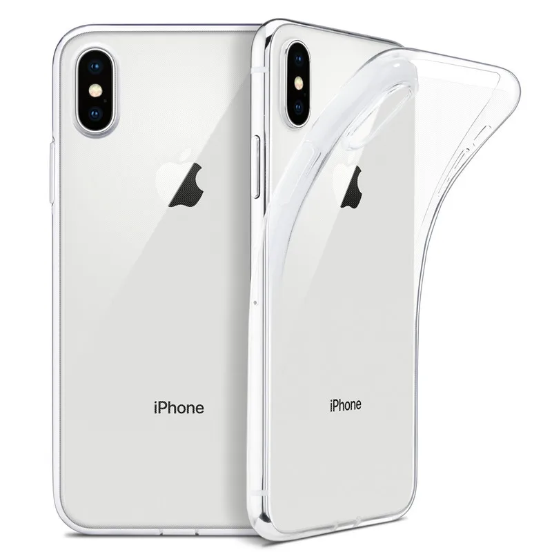 Чехол из ТПУ для iPhone X XS 8 7 6 6S Plus ультратонкий прозрачный мягкий чехол 12 mini 11 Pro Max XR