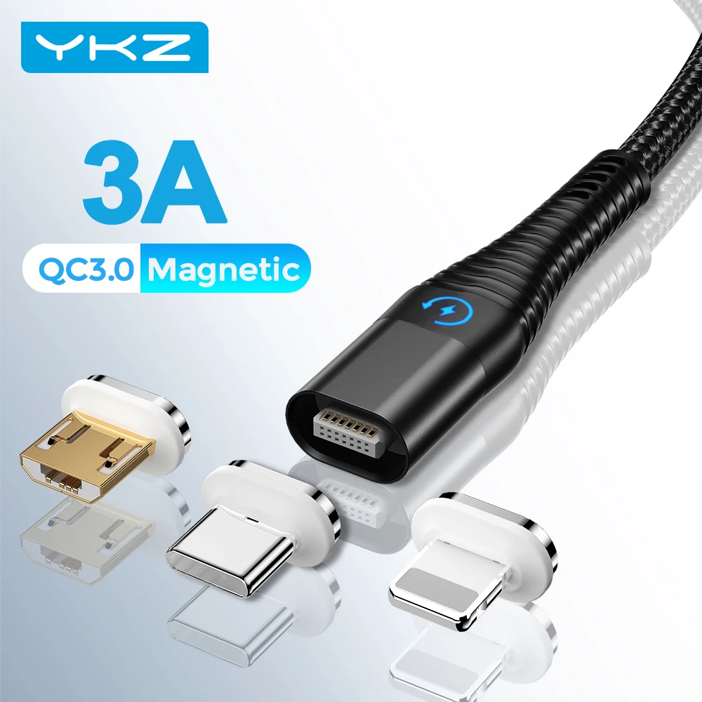 3A светодиодный кабель с разъемом USB Type C для xiaomi Samsung мобильный телефон быстрой