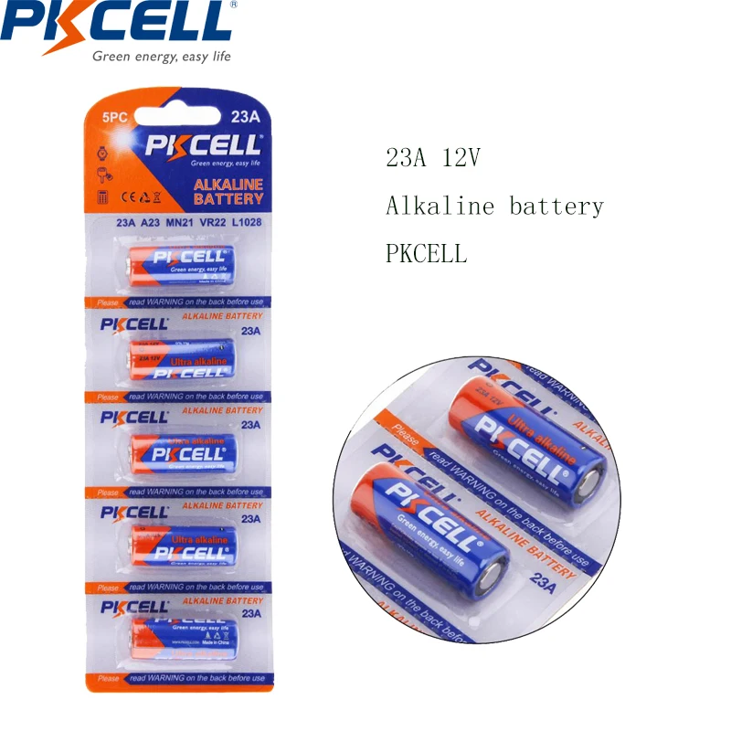 20 шт. PKCELL 12V 23A A23 MN21 8LR23 VR22 LRV08 щелочной Батарея сигнализации батареи начальной для