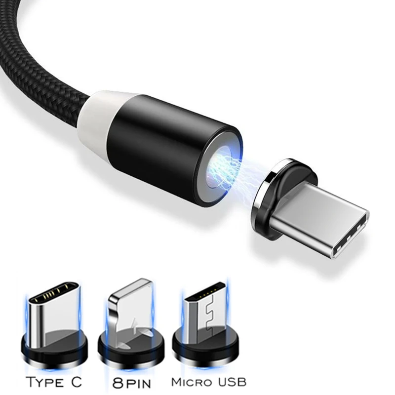 Магнитный кабель для iphone/Micro USB/Type C адаптер зарядного устройства штекер Xiamo mi10 Redmi