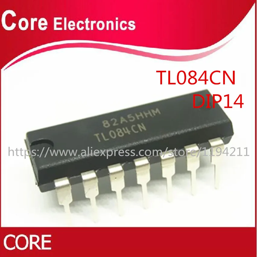 100 шт./лот TL084CN TL084 DIP14 IC лучшее качество|Интегральные схемы| |