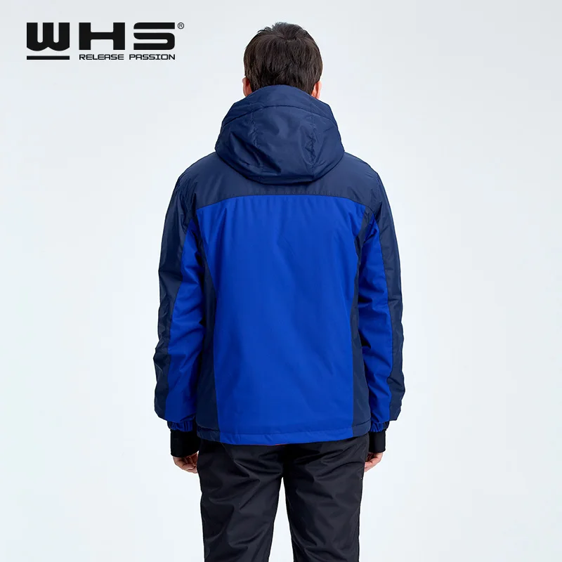 WHS Горячая Мужская зимняя Лыжная куртка уличная ветрозащитная водонепроницаемая