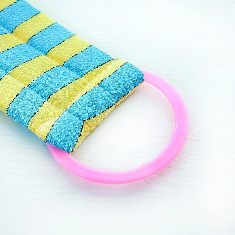 Губка для мытья тела с ремнем ванны щетка спины отшелушивающие аксессуары из