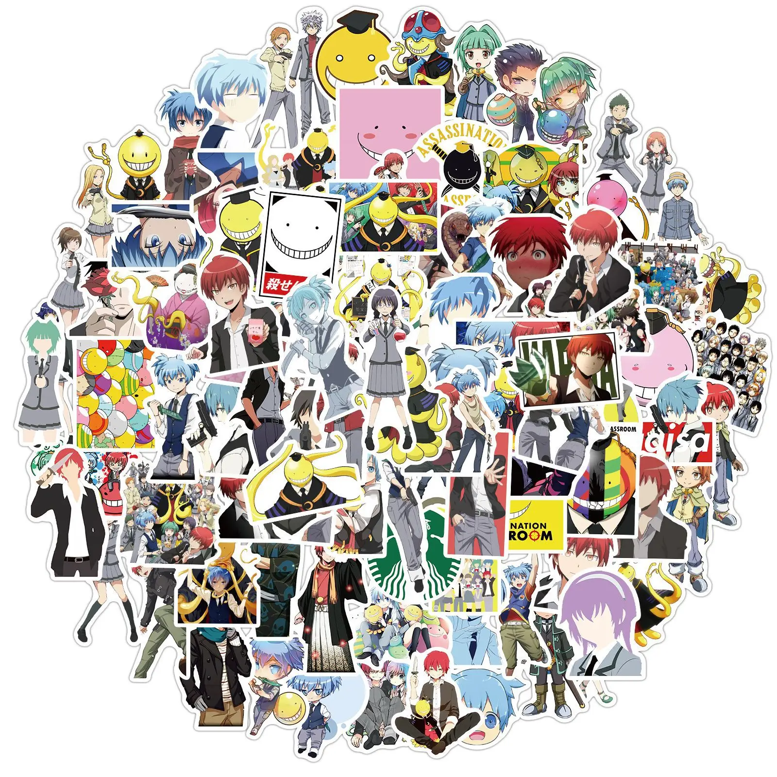 

10 / 30 / 50pcs Animation Assassination Classroom Graffiti Sticker Luggage Guitar Star Animation Sticker Waterproof Wholesale