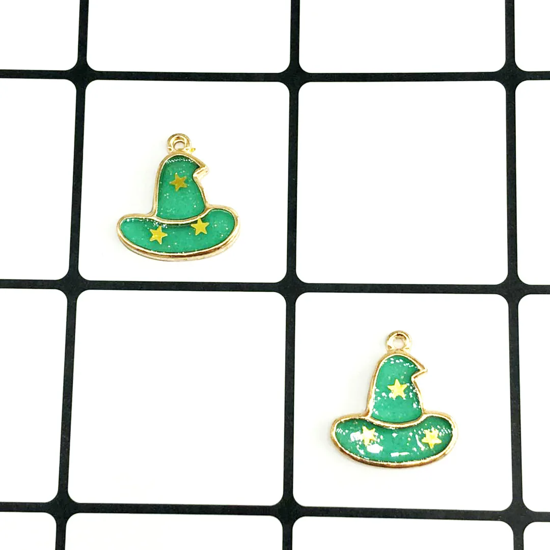 10 шт./лот эмалированная волшебная шляпа волшебник шапочка шармы хэллоуин