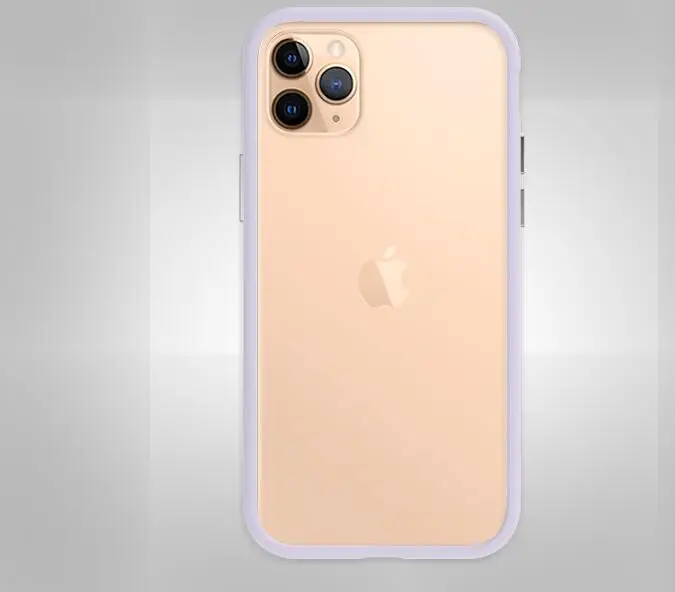 purple DEVILCASE Devilshield для iPhone 11, iPhone 11 Pro, iPhone 11 Pro Max ТПУ бампер+ задняя прозрачная стеклянная панель - Цвет: purple