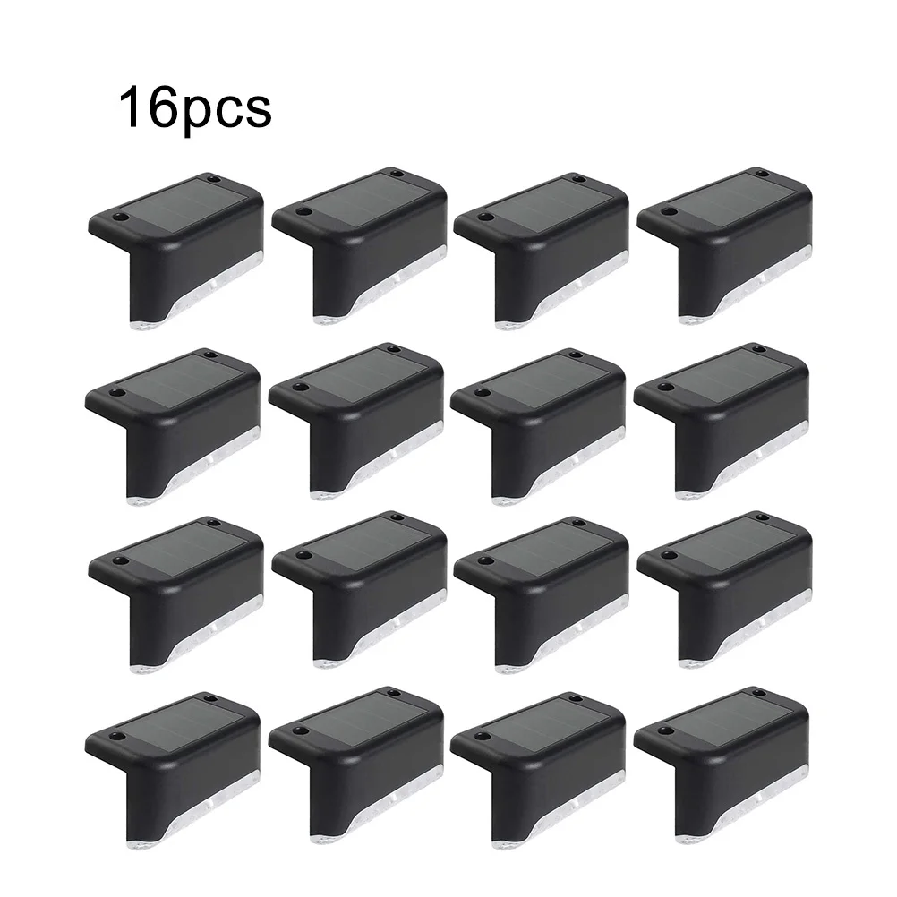 

8/16Pcs Led Solar Lamp Path Trap Outdoor Waterproof Wall Lamp Garden Landscape Step Deck Lights Balcony