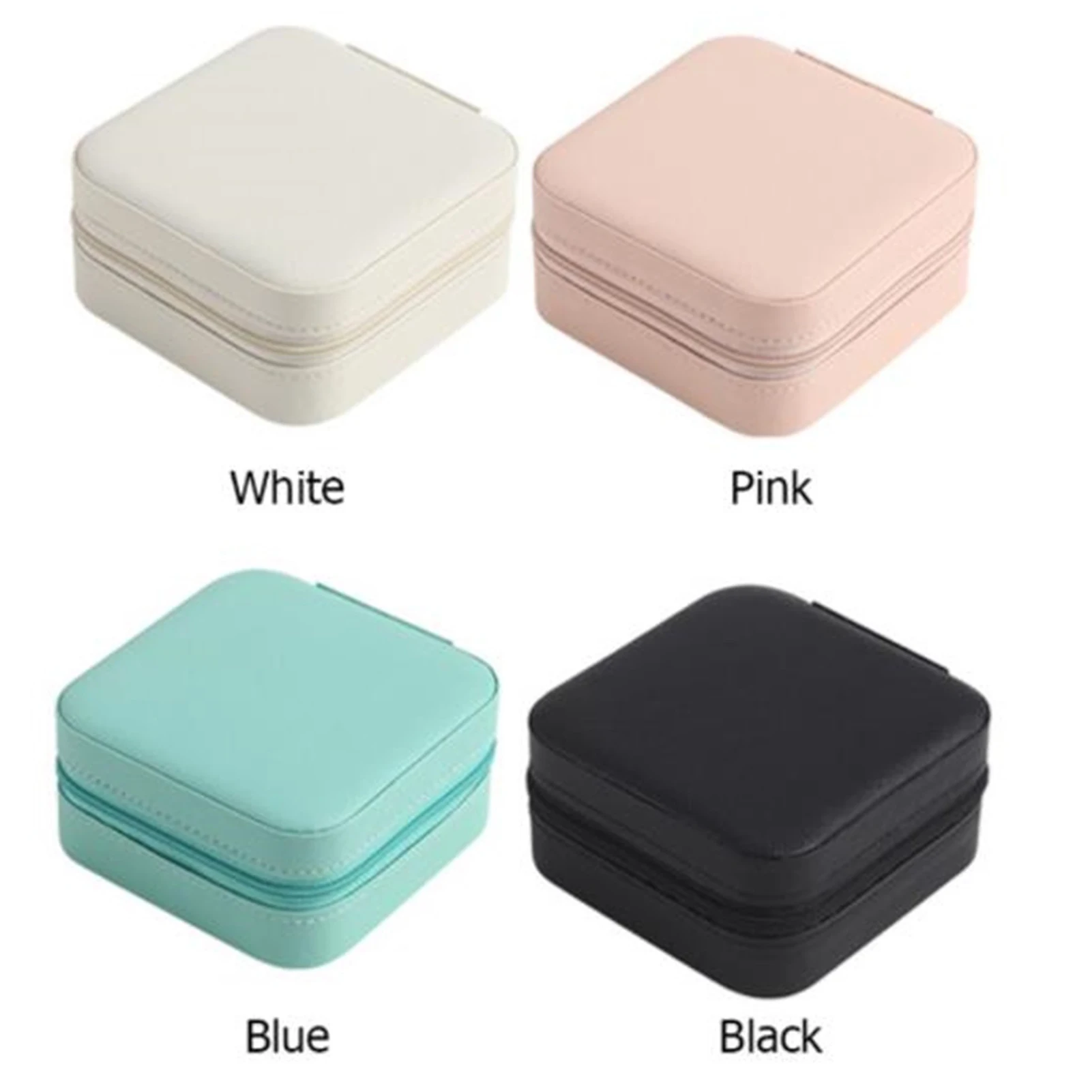 Портативная шкатулка для ювелирных изделий переносной чехол серьги кольцо