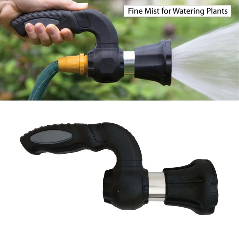 

High Power Pressure Gun Nozzle Hose Sprinkle Water Nozzle Adjustable For Garden With Quick Connect Adapters Faucet Connect