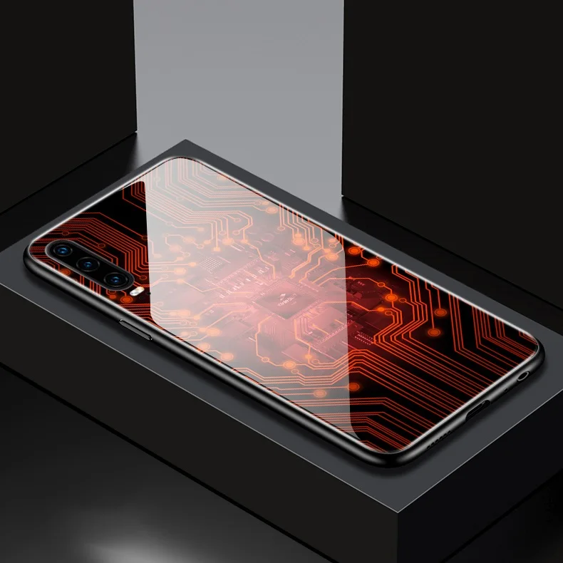 GKK чехол из закаленного стекла для huawei P30 Pro Lite, защитный противоударный мягкий край, Рисунок высокой четкости, чехол для huawei P30 Pro
