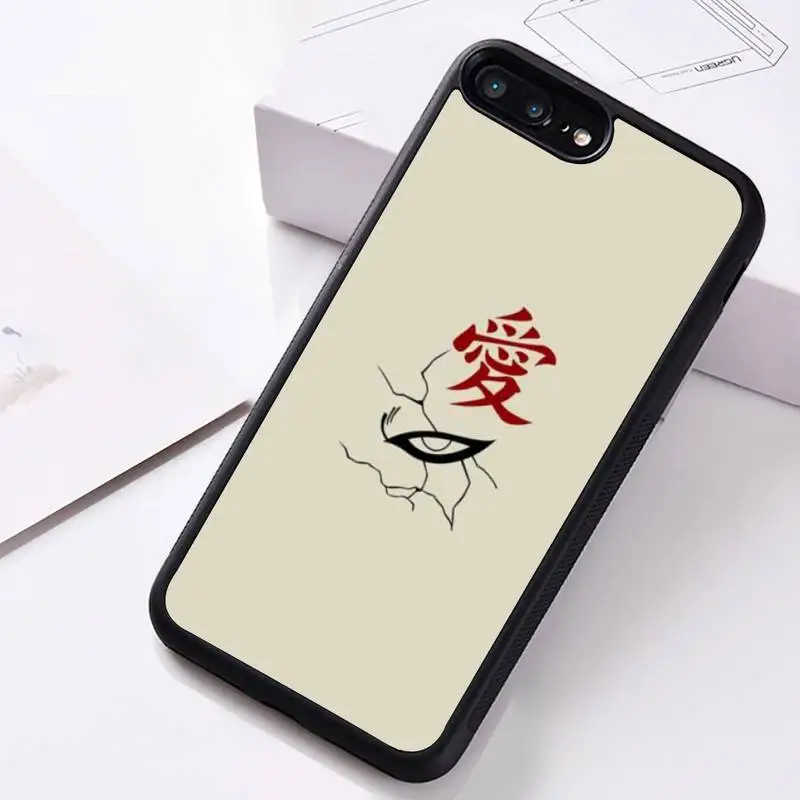 

Japan Anime Naruto Gaara Phone Case Rubber For iphone 12 11 Pro Max Mini XS Max 8 7 6 6S Plus X 5S SE 2020 XR cover