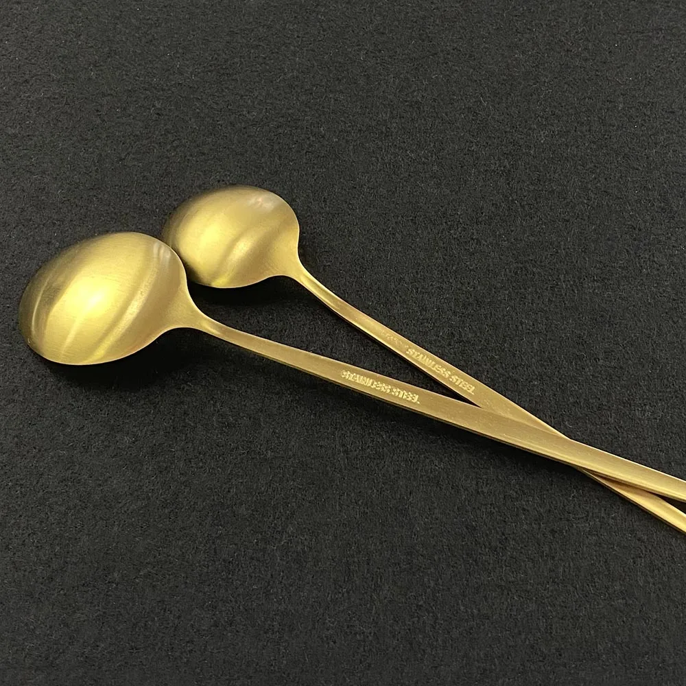 Набор золотых столовых приборов из матовой нержавеющей стали 36 шт.|Наборы