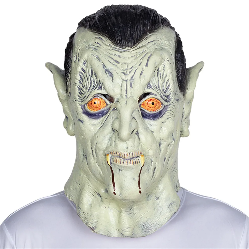 Новая взрослая дневная маска Белый брошенный старый демон Хэллоуин ужас дьявол