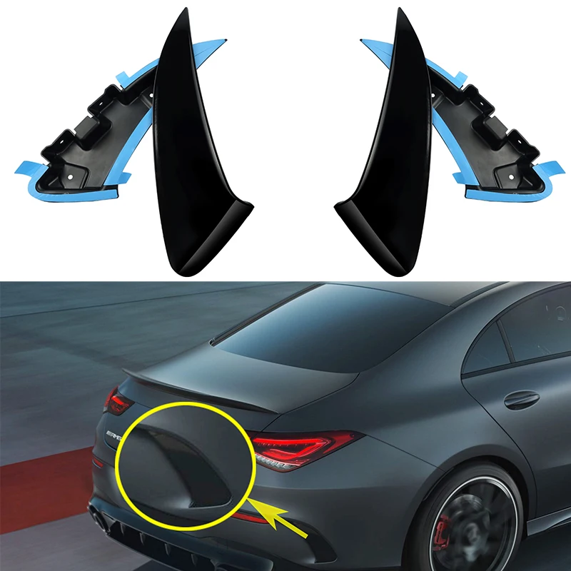 Автомобильный диффузор губа на задний бампер сплиттер Canard спойлер для Mercedes CLA35 C118