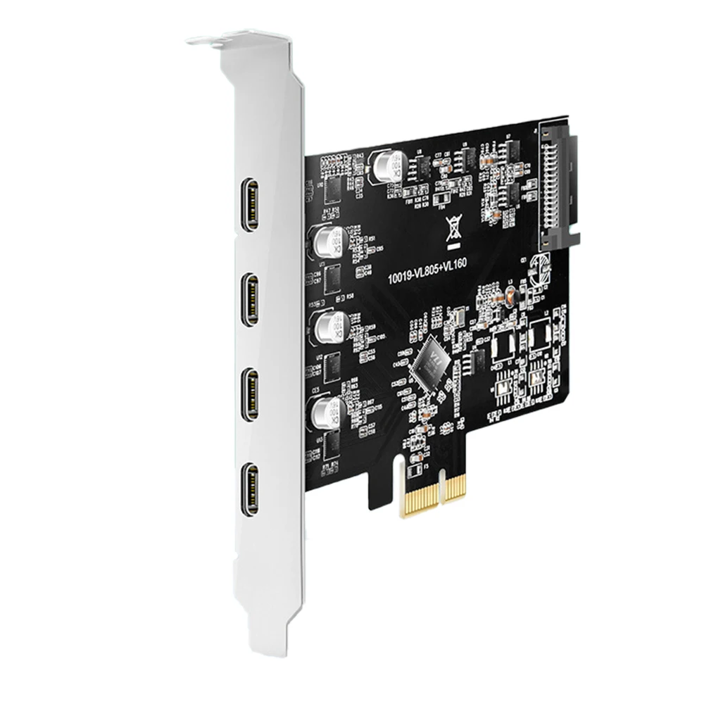 

Плата расширения KC019 PCI-E на Type-C USB 3,1, 5 Гбит/с, высокоскоростная карта передачи данных с PCI Express X4/X8/X16