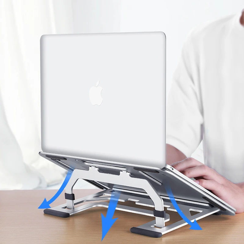 

New Air Storage Accessorie Laptop Stand Aluminium Alloy Adjustable Multi-Angle Holder Heat Release Foldable For Notebook Macbook