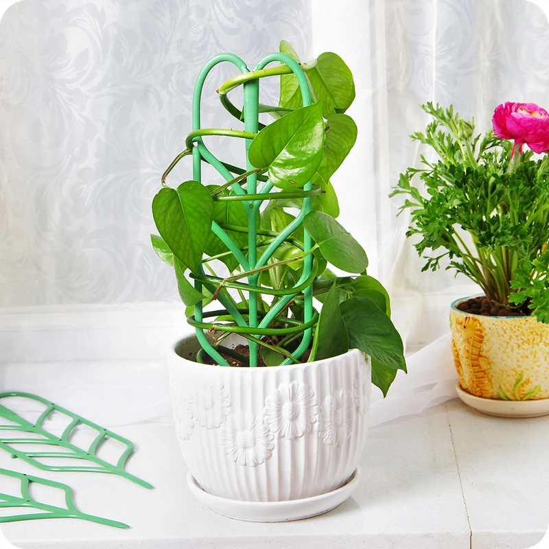 DIY пластиковая рамка для поддержки растений кронштейн для горшка полка для восхождения цветок фиксированное направление роста растений для сада крепление для виноградной лозы