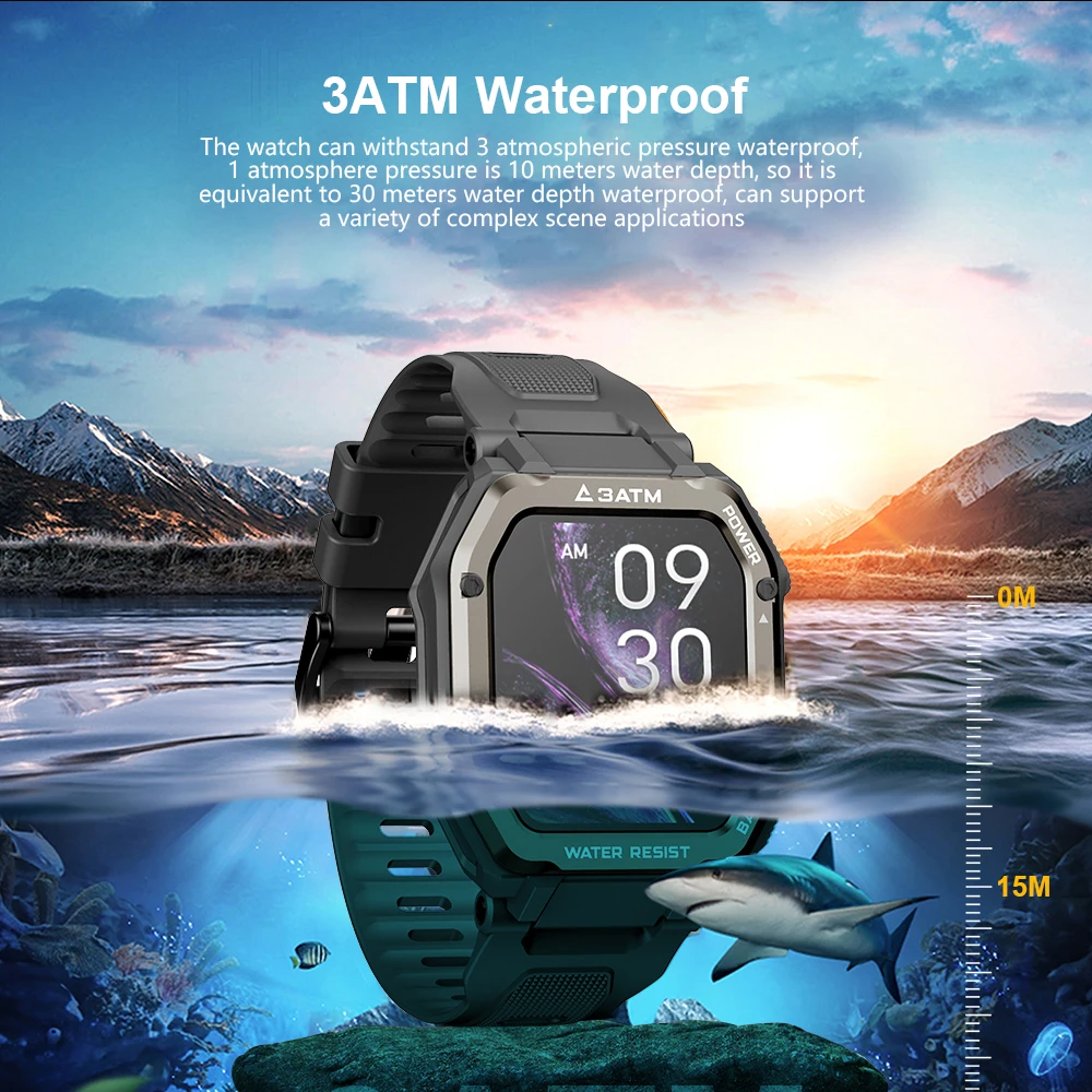 

Voice Control Bracelet Global Version Smart Watch 1.7 Inch Bluetooth Call Waterproof 3ATM Multiple Sports Modes
