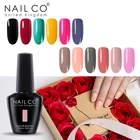 Гель-лак NAILCO полуперманентный для маникюра, набор из 20 шт. гель-лаков для светодиодной УФ-лампы, удаляемый замачиванием, верхнее покрытие для ногтей