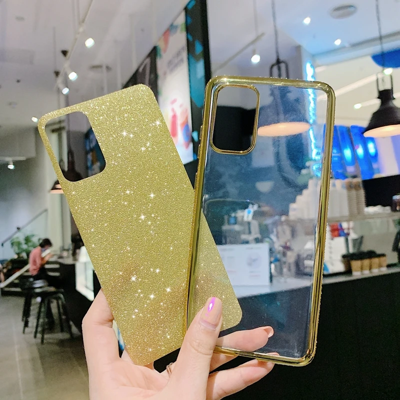 С сияющими блестками чехол для Samsung Галактики A11 A21S A31 A41 A51 A71 A12 A42 A02 A32 A52 A72 5G M11 M21 M30S