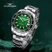 guanqin men mechanical wristwatches 2021 luxury ceramic bezel automatic watches men sapphire waterproof sport relogio masculino