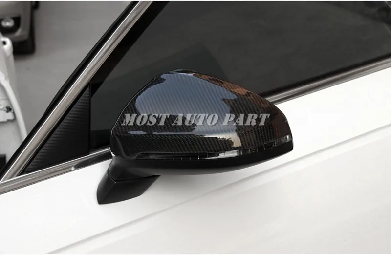 

Carbon Fiber Rearview Mirror Frame Trim Cover For Audi A4 S4 2016-2021 Car accesories interior Car decoration
