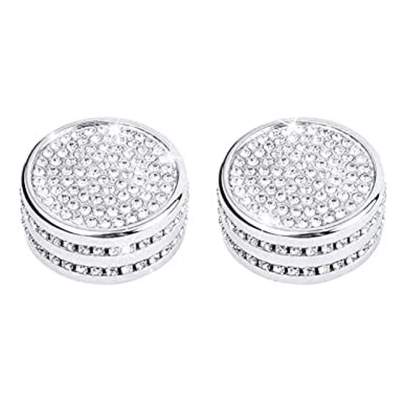 

For Honda Accord 10Th 2018 2020 Bling Volume Power Selector Knobs Decals Stickers Covers Parts Decoration 2 Pack